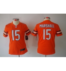 Women Nike Chicago Bears #15 Marshall Orange Color[NIKE LIMITED Jersey]