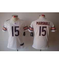 Women Nike Chicago Bears #15 Marshall White Color[NIKE LIMITED Jersey]