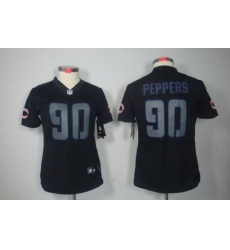Women Nike Chicago Bears 90 Julius Peppers Black Jerseys[Impact Limited]