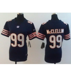 Women Nike Chicago Bears 99# Shea McClellin Blue NFL Jerseys