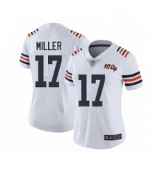 Womens Chicago Bears 17 Anthony Miller White 100th Season Limited Football Jersey