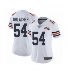 Womens Chicago Bears 54 Brian Urlacher White 100th Season Limited Football Jersey