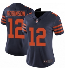 Womens Nike Chicago Bears 12 Allen Robinson Navy Blue Alternate Vapor Untouchable Elite Player NFL Jersey