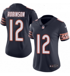 Womens Nike Chicago Bears 12 Allen Robinson Navy Blue Team Color Vapor Untouchable Limited Player NFL Jersey