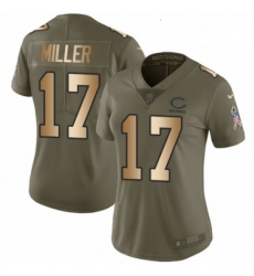 Womens Nike Chicago Bears 17 Anthony Miller Limited Olive Gold 2017 Salute to Service NFL Jersey