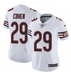 Womens Nike Chicago Bears 29 Tarik Cohen Elite White NFL Jersey
