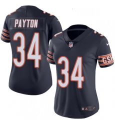 Womens Nike Chicago Bears 34 Walter Payton Elite Navy Blue Team Color NFL Jersey