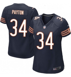 Womens Nike Chicago Bears 34 Walter Payton Game Navy Blue Team Color NFL Jersey