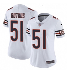 Womens Nike Chicago Bears 51 Dick Butkus Elite White NFL Jersey