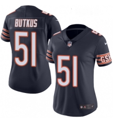 Womens Nike Chicago Bears 51 Dick Butkus Navy Blue Team Color Vapor Untouchable Limited Player NFL Jersey