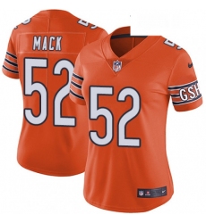 Womens Nike Chicago Bears 52 Khalil Mack Orange Alternate Vapor Untouchable Limited Player NFL Jersey