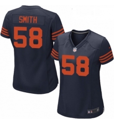 Womens Nike Chicago Bears 58 Roquan Smith Game Navy Blue Alternate NFL Jersey