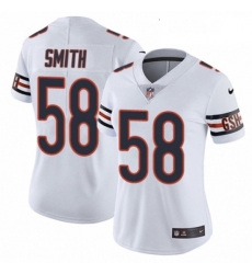 Womens Nike Chicago Bears 58 Roquan Smith White Vapor Untouchable Elite Player NFL Jersey