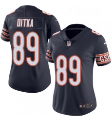 Womens Nike Chicago Bears 89 Mike Ditka Elite Navy Blue Team Color NFL Jersey