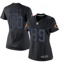 Womens Nike Chicago Bears 89 Mike Ditka Limited Black Impact NFL Jersey