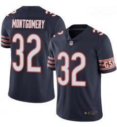 Bears #32 David Montgomery Navy Blue Team Color Youth Stitched Football Vapor Untouchable Limited Jersey