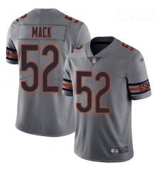 Bears #52 Khalil Mack Silver Youth Stitched Football Limited Inverted Legend Jersey