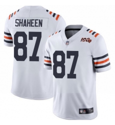 Bears 87 Adam Shaheen White Alternate Youth Stitched Football Vapor Untouchable Limited 100th Season Jersey