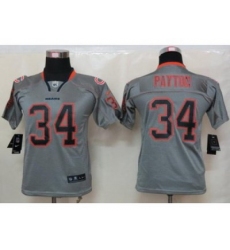Nike Youth Chicago Bears #34 Walter Payton grey jerseys[Elite lights out]