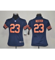 Nike Youth NFL Chicago Bears #23 Devin Hester blue throwback jerseys