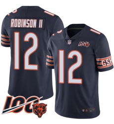 Youth Chicago Bears 12 Allen Robinson Navy Blue Team Color 100th Season Limited Football Jersey