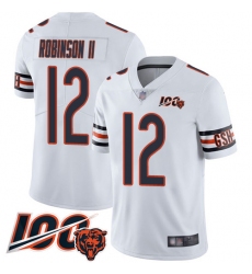 Youth Chicago Bears 12 Allen Robinson White Vapor Untouchable Limited Player 100th Season Football Jersey 