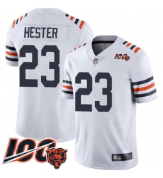 Youth Chicago Bears 23 Devin Hester White 100th Season Limited Football Jersey