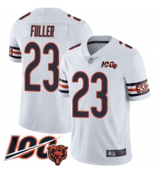 Youth Chicago Bears 23 Kyle Fuller White Vapor Untouchable Limited Player 100th Season Football Jerseyr
