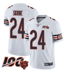 Youth Chicago Bears 24 Buster Skrine White Vapor Untouchable Limited Player 100th Season Football Jersey