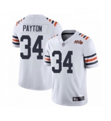 Youth Chicago Bears 34 Walter Payton White 100th Season Limited Football Jersey