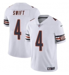 Youth Chicago Bears 4 D'Andre Swift White Vapor Stitched Football Jersey