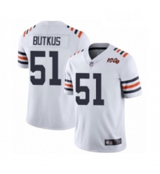 Youth Chicago Bears 51 Dick Butkus White 100th Season Limited Football Jersey