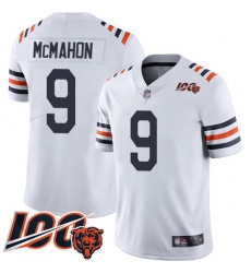Youth Chicago Bears 9 Jim McMahon White 100th Season Limited Football Jersey