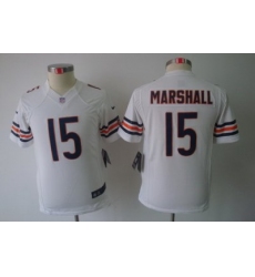 Youth Nike Chicago Bears #15 Marshall White Color Limited Jerseys