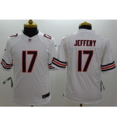 Youth Nike Chicago Bears #17 Alshon Jeffery White Stitched NFL Limited Jersey