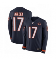 Youth Nike Chicago Bears 17 Anthony Miller Limited Navy Blue Therma Long Sleeve NFL Jersey