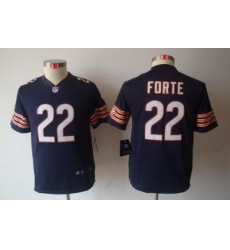 Youth Nike Chicago Bears #22 Forte Blue Color Limited Jerseys