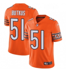 Youth Nike Chicago Bears 51 Dick Butkus Limited Orange Rush Vapor Untouchable NFL Jersey
