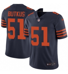 Youth Nike Chicago Bears 51 Dick Butkus Navy Blue Alternate Vapor Untouchable Limited Player NFL Jersey