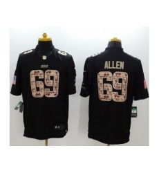 Youth Nike Chicago Bears 69 Jared Allen Black Stitched NFL Limited Salute to Service Jersey