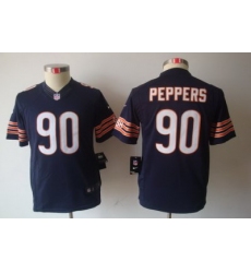 Youth Nike Chicago Bears #90 Julius Peppers Blue Color Limited Jerseys