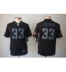 Youth Nike NFL Chicago Bears #33 Charles Tillman Black Jerseys[Impact Limited]