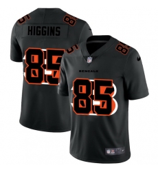 Cincinnati Bengals 85 Tee Higgins Men Nike Team Logo Dual Overlap Limited NFL Jersey Black