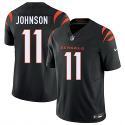Men Cincinnati Bengals  11 Josh Johnson Black 2026 F U S E  Vapor Untouchable Limited Stitched Football Jersey