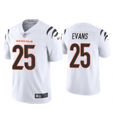Men Cincinnati Bengals 25 Chris Evans 2021 White Vapor Untouchable Limited Stitched Jersey