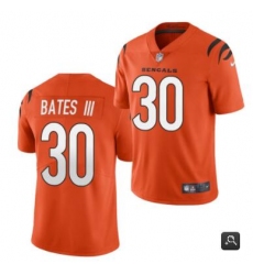 Men Cincinnati Bengals #30 Jessie Bates III 2021 Orange Vapor Untouchable Limited Stitched NFL Jersey