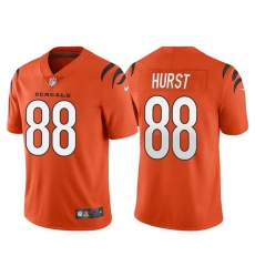 Men Cincinnati Bengals 88 Hayden Hurst Orange Vapor Untouchable Limited Stitched Jersey