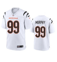 Men Cincinnati Bengals 99 Myles Murphy White Stitched Game Jersey