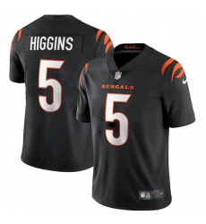 Men's Cincinnati Bengals #5 Tee Higgins Black Vapor Untouchable Limited Stitched Jersey