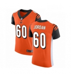 Mens Cincinnati Bengals 60 Michael Jordan Orange Alternate Vapor Untouchable Elite Player Football Jersey